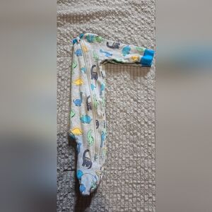 Koala Kids Dinosaur Print Footie Pajama - Gray, Blue, Green, Yellow